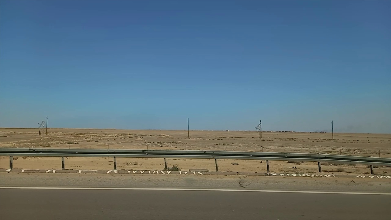 伊拉克公路,道路。视频下载