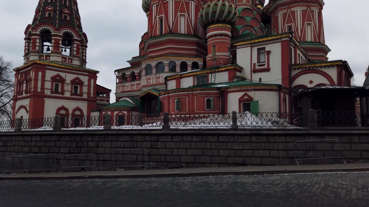 莫斯科的代祷大教堂(圣巴兹尔大教堂)视频下载