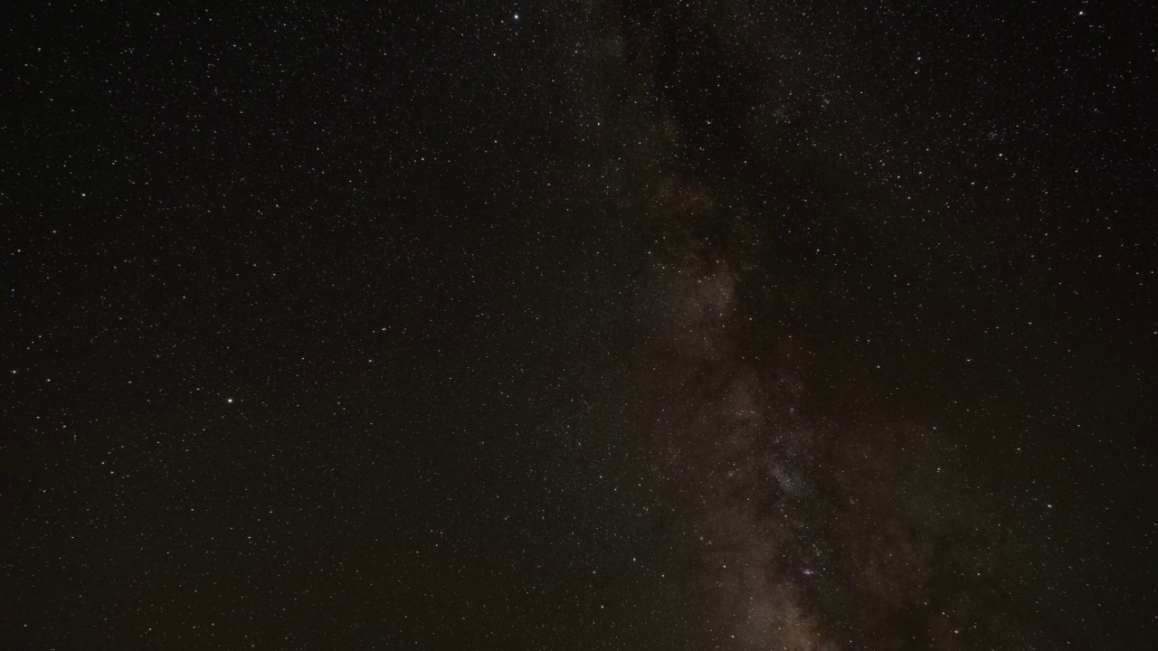 夜空中有银河和星星视频下载