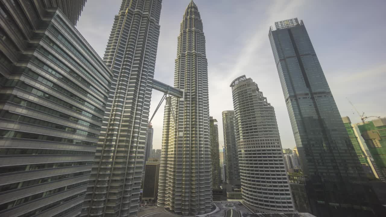 从日落到日出，吉隆坡的4k时间流逝视频素材