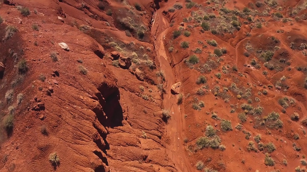 犹他州壮观地形的鸟瞰图视频下载