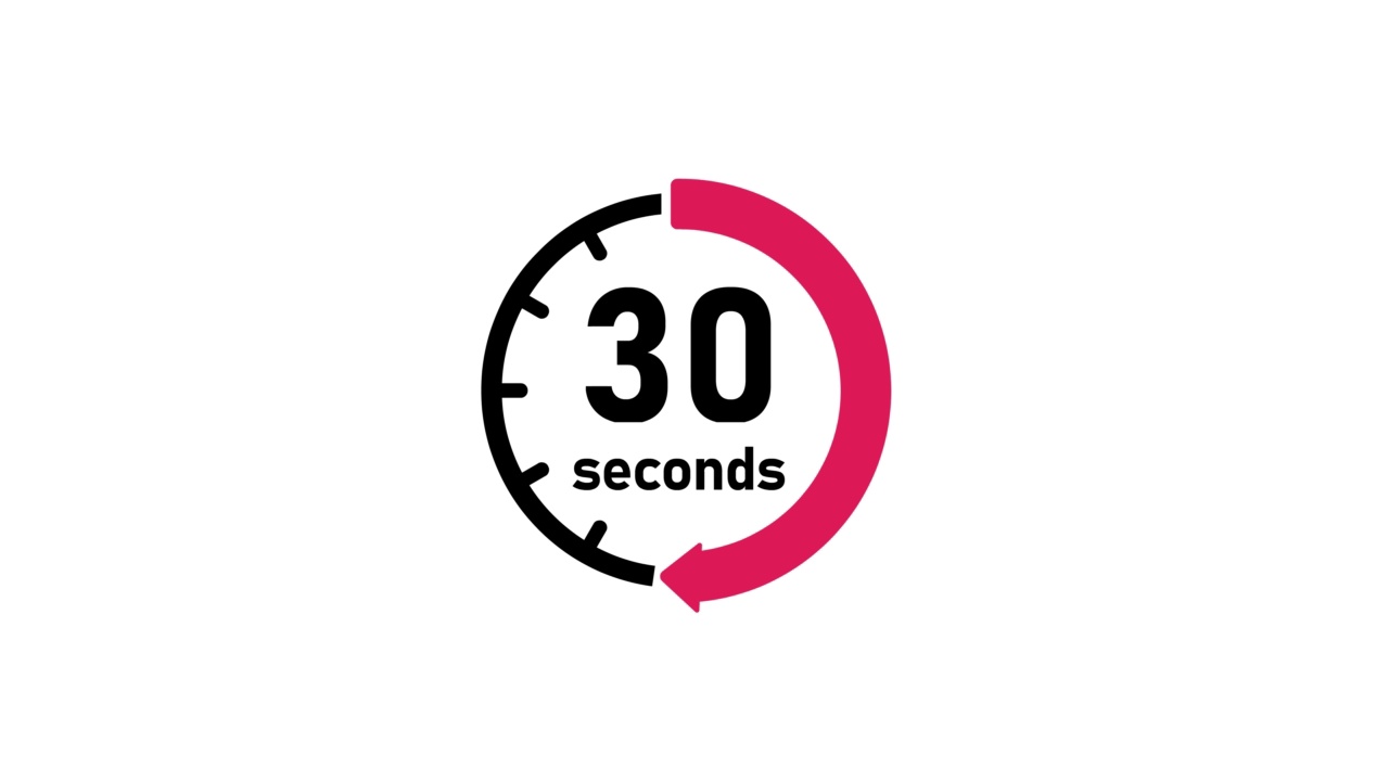 时钟，计时器(时间流逝，等待时间)动画(4K) | 30秒视频下载
