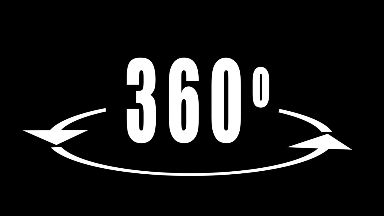 360度动画标志。视频下载