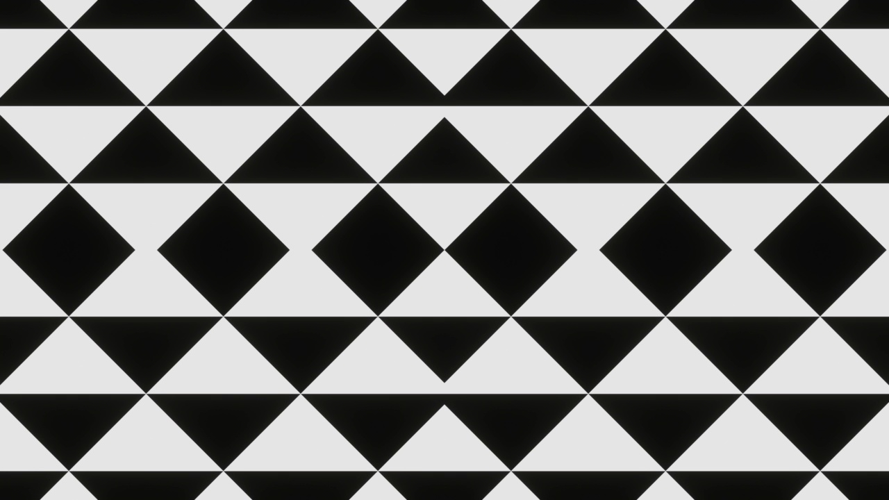 黑色和白色三角形和方块的平滑循环动画视频下载