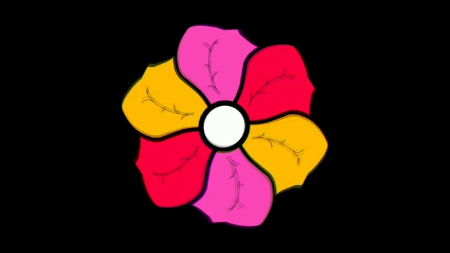 一段花瓣交替点亮不同颜色的视频视频下载