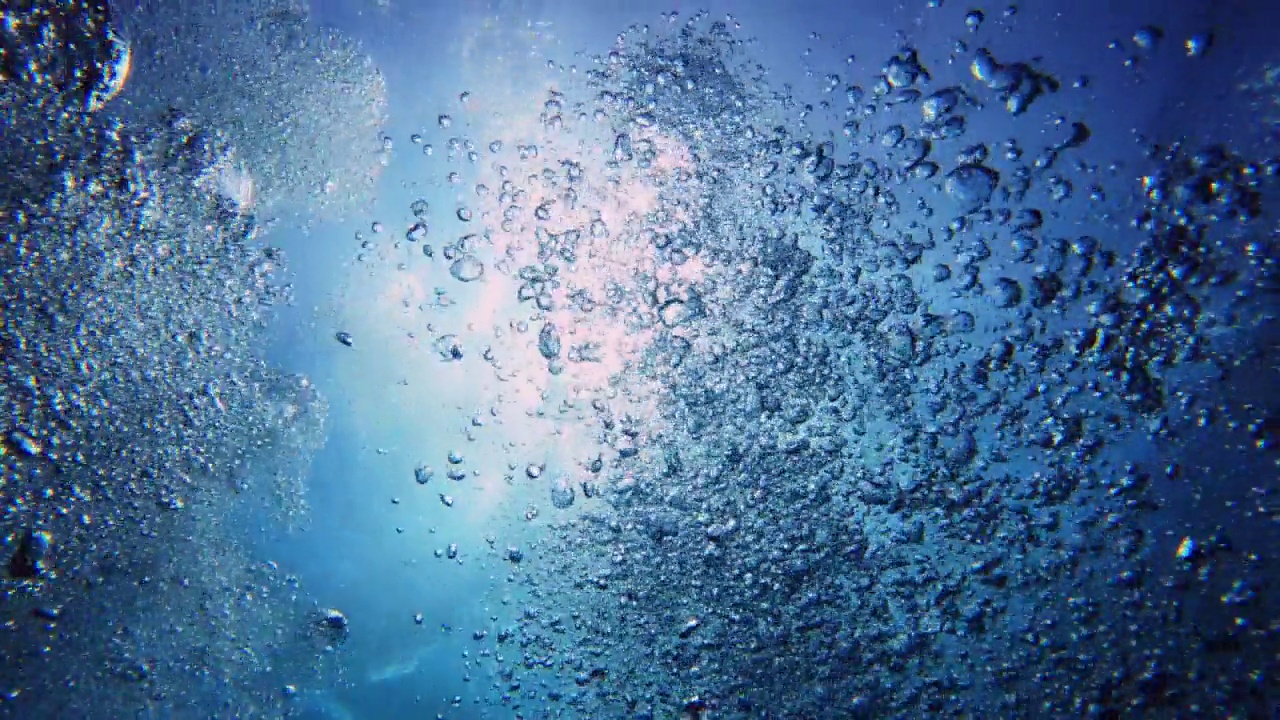 水下气泡的4k视频片段视频下载