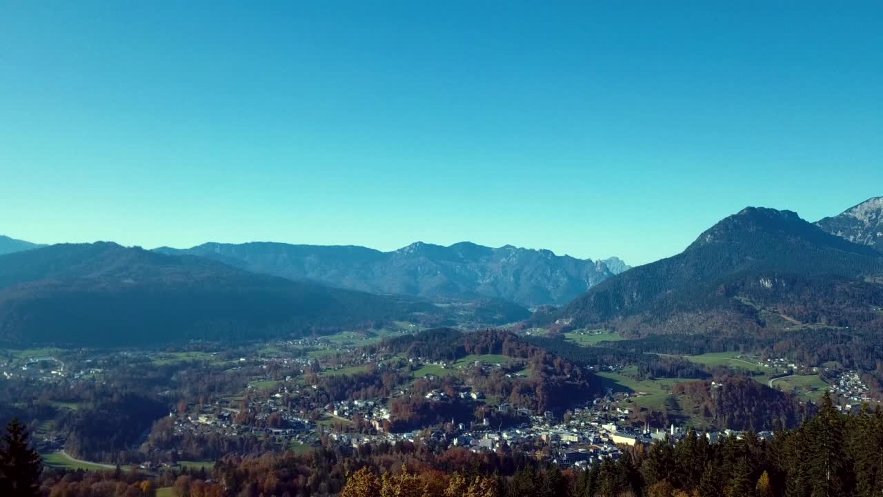 贝希特斯加登周围的自然景观和山脉视频素材