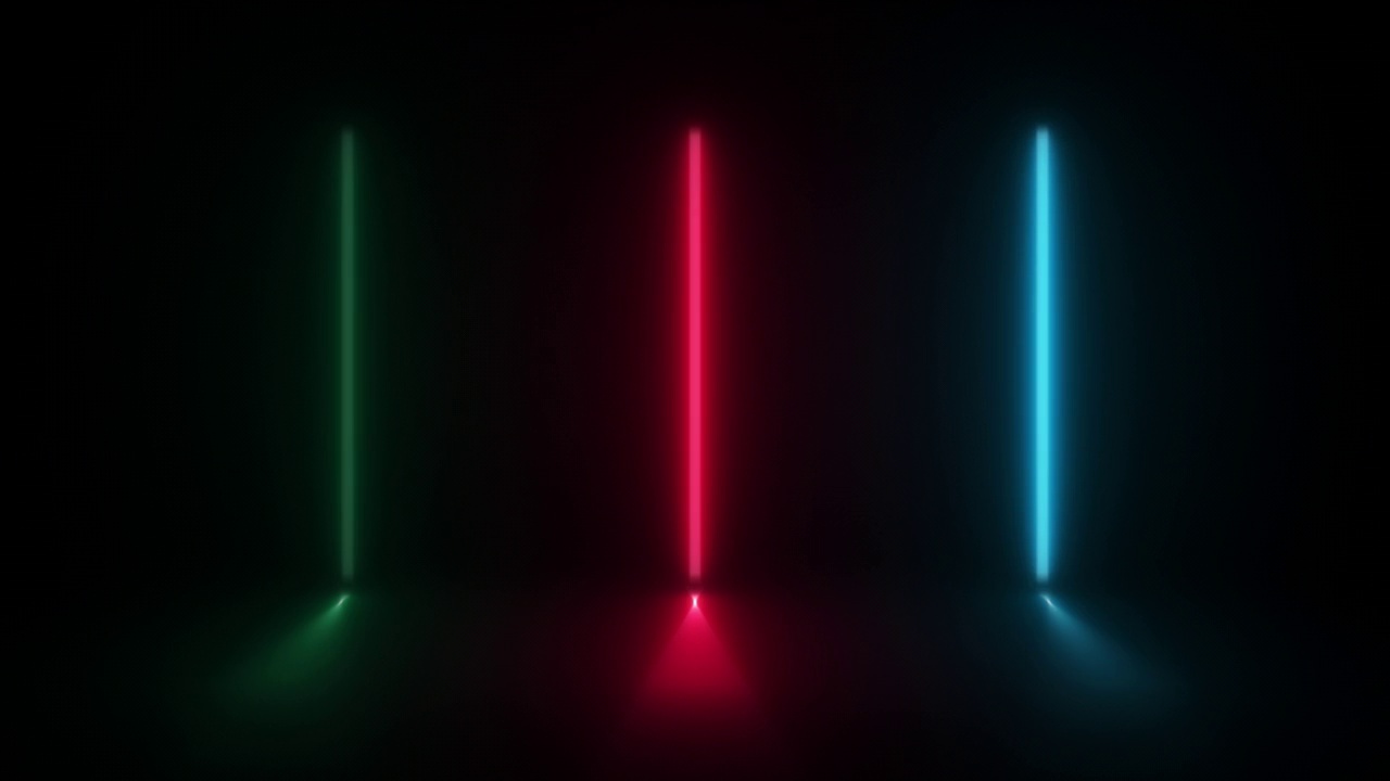 概念抽象霓虹三灯动画视频下载