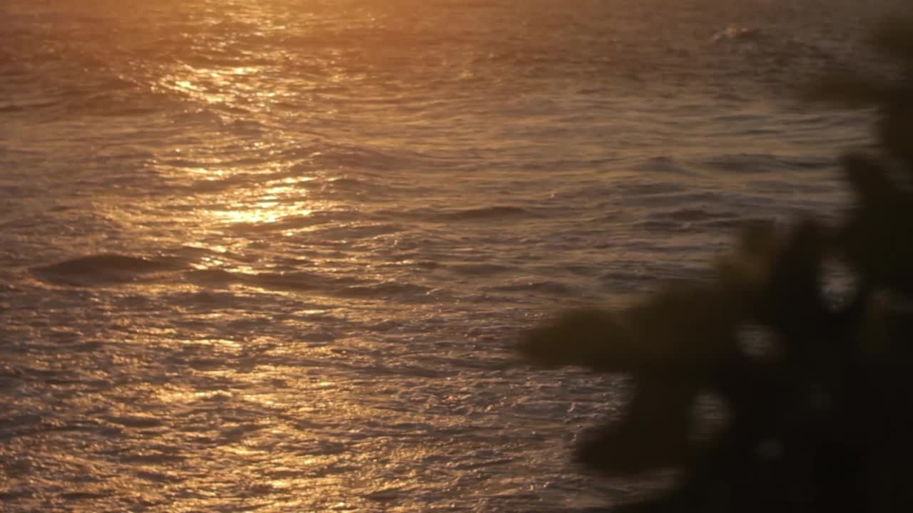 保加利亚索佐波尔海边的日落视频素材