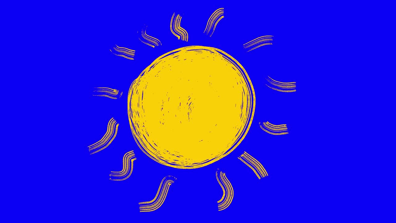 太阳的动画视频素材