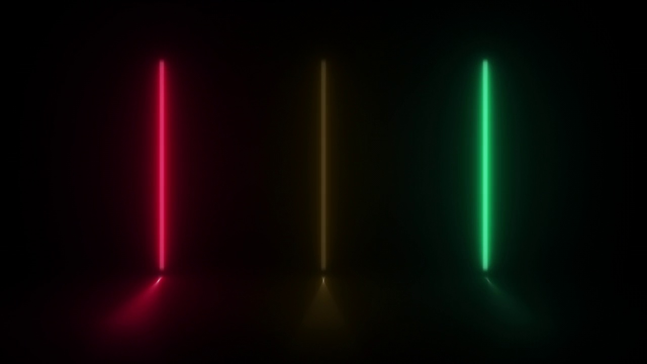 概念抽象霓虹三灯动画视频下载