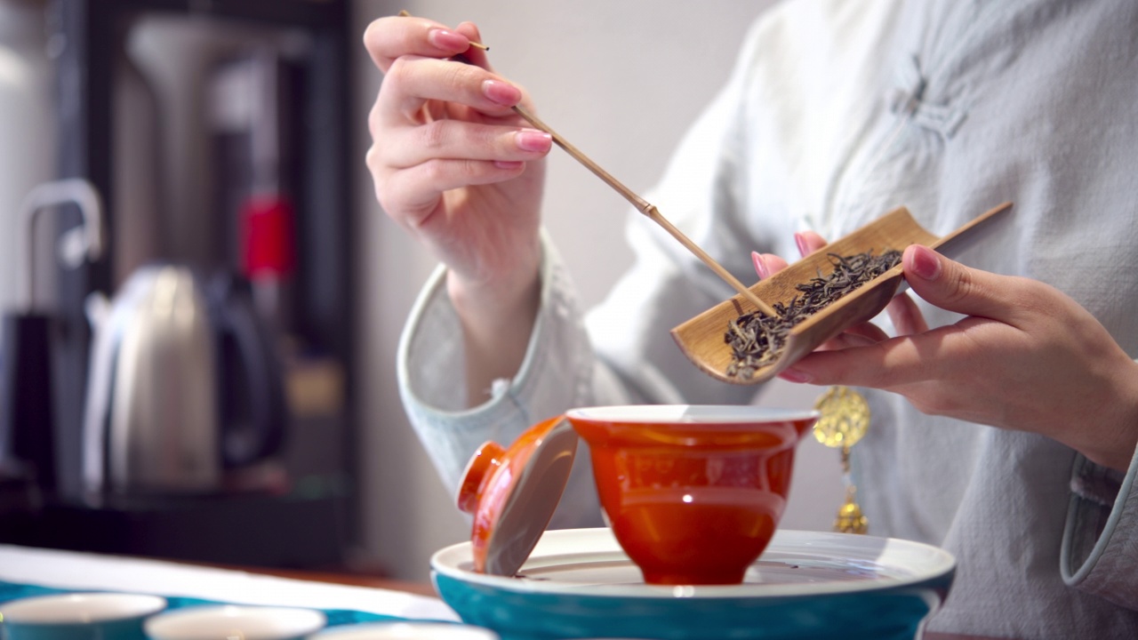 茶道，亚洲文化观念视频素材