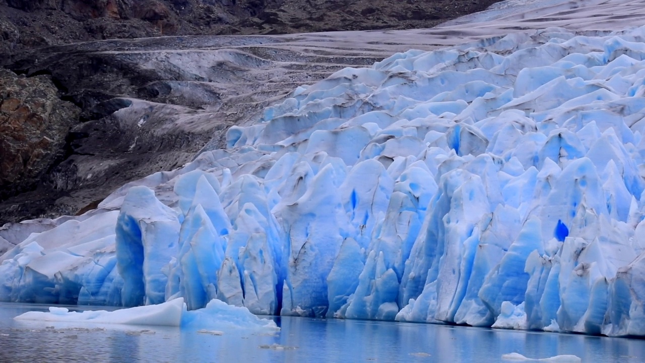 巴塔哥尼亚的灰色冰川视频素材