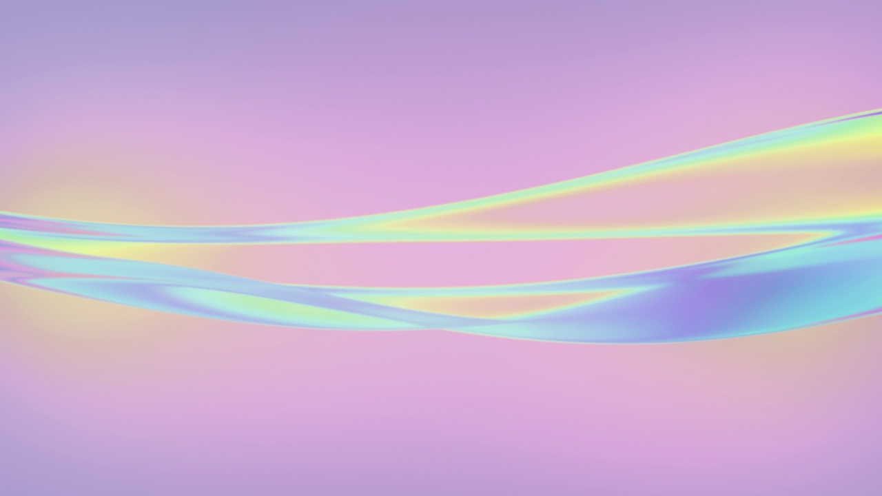 彩虹抽象动画波浪形状视频素材