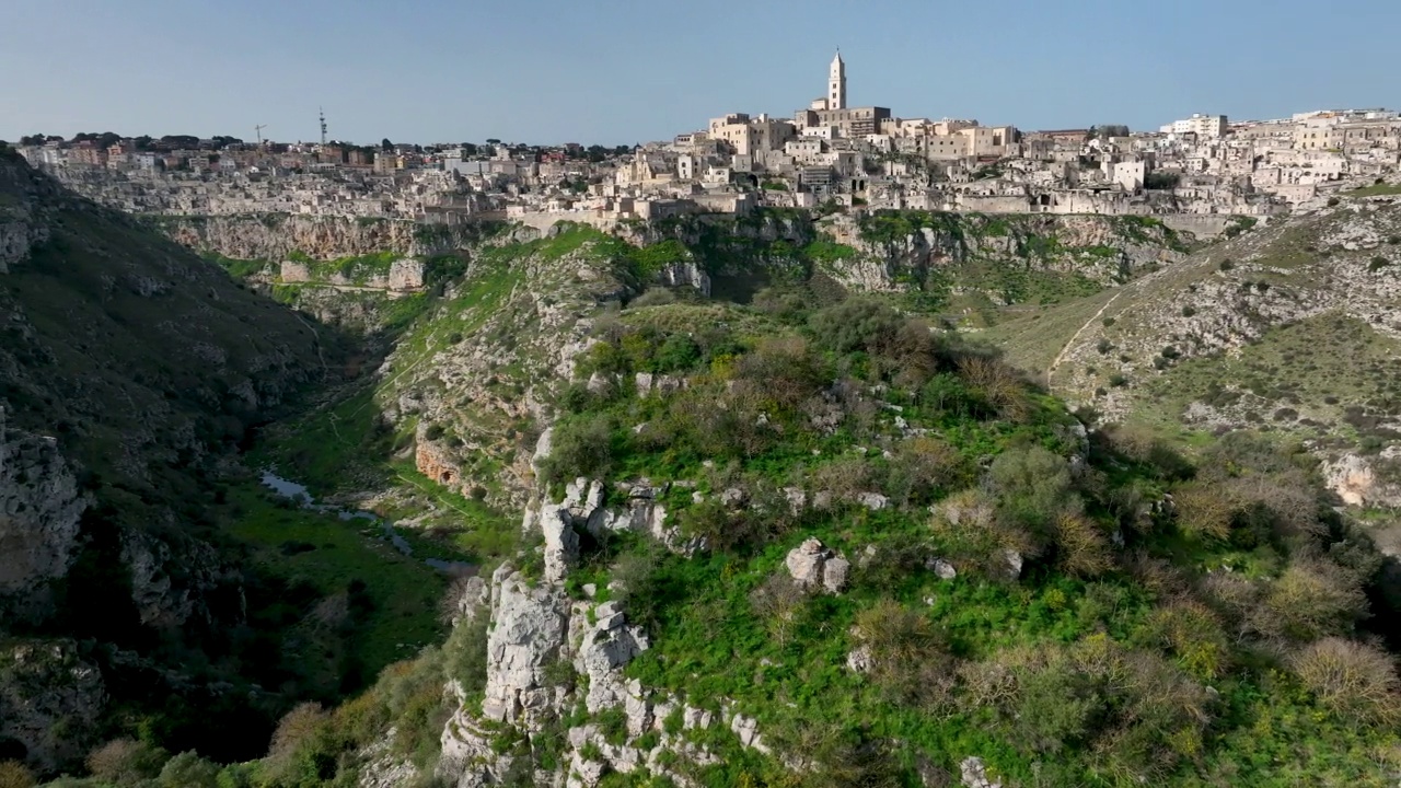 意大利巴利卡塔的马泰拉古城视频素材