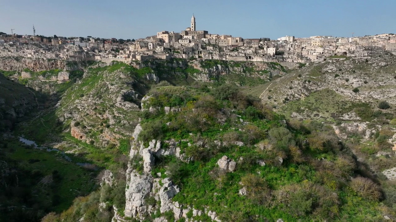 意大利巴利卡塔的马泰拉古城视频素材