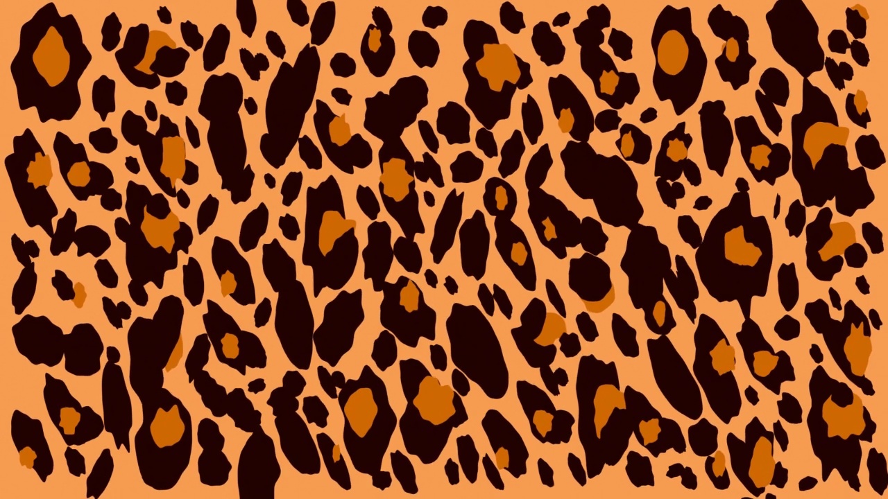 Аbstract动画背景，模仿豹皮毛的纹理视频下载