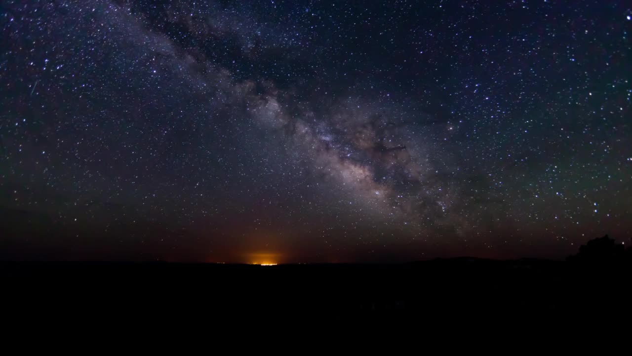 来自犹他州布莱斯峡谷的WS TL银河视频素材