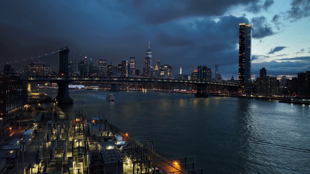 纽约布鲁克林工业区视频素材
