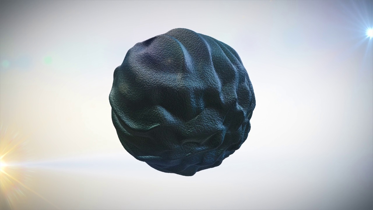 抽象变形形状动画。有机球体。视频素材