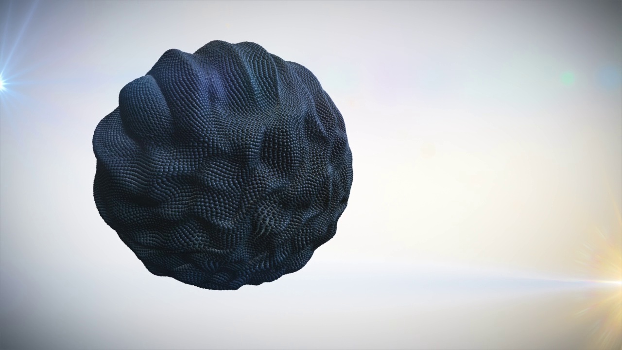 抽象变形形状动画。有机球体。视频素材