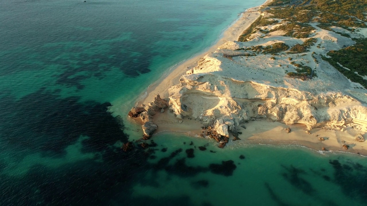 Hamelin湾鸟瞰图，西澳大利亚- 4K无人机视频素材