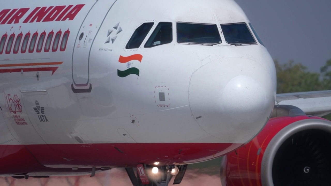 印度航空A320neo视频素材