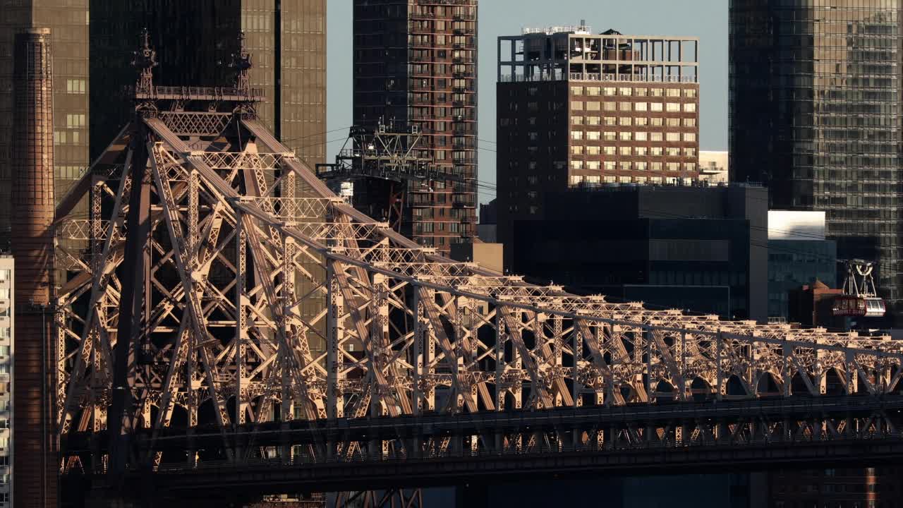 皇后大桥和曼哈顿视频素材