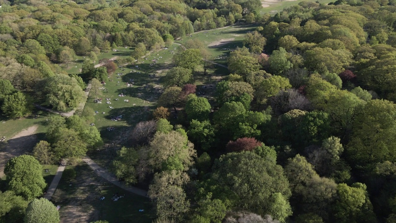 布鲁克林展望公园鸟瞰图视频素材