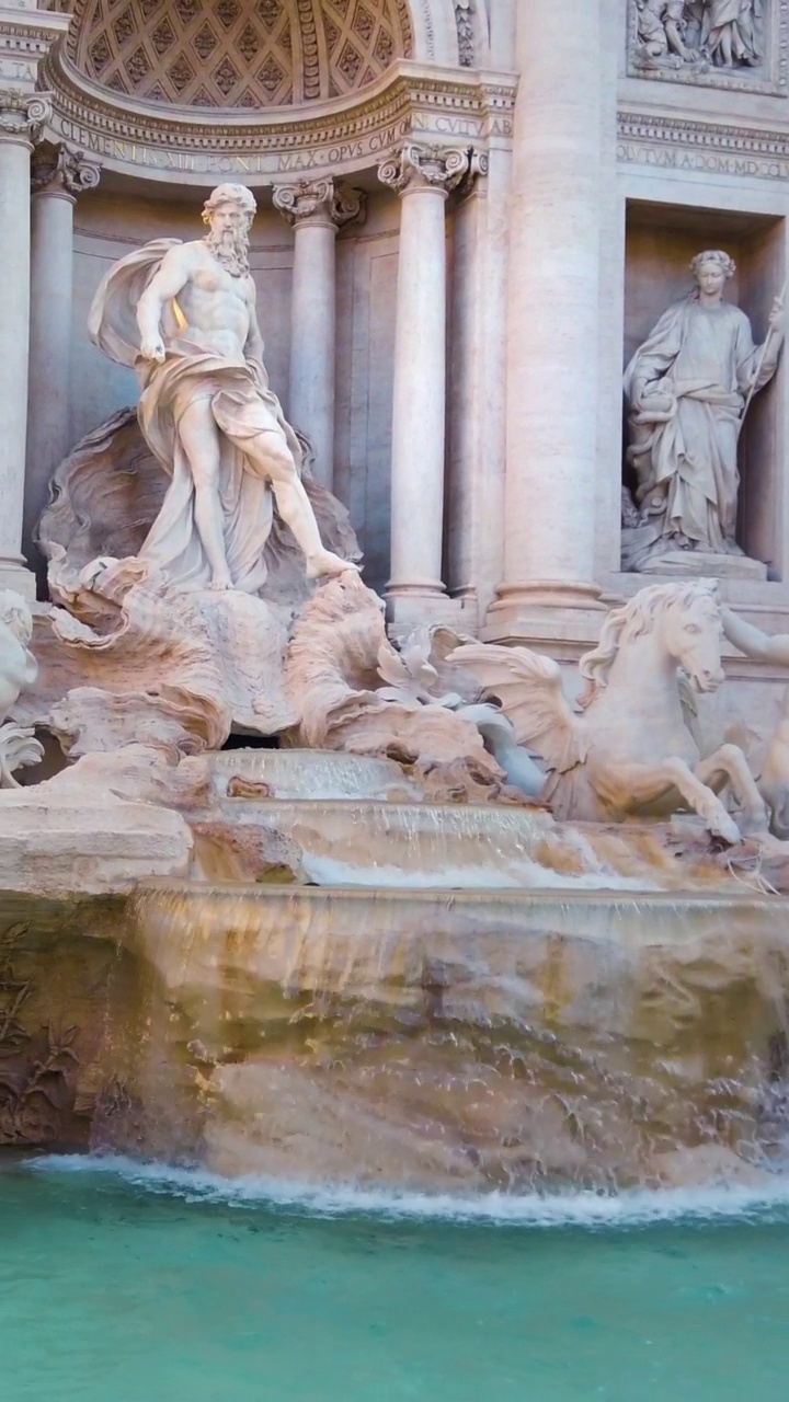 特莱维喷泉，罗马，意大利视频素材