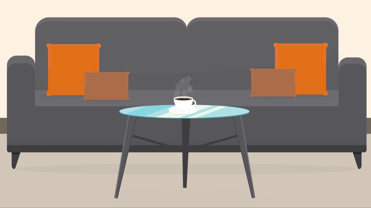 咖啡放在沙发旁边的桌子上，有蒸汽视频下载