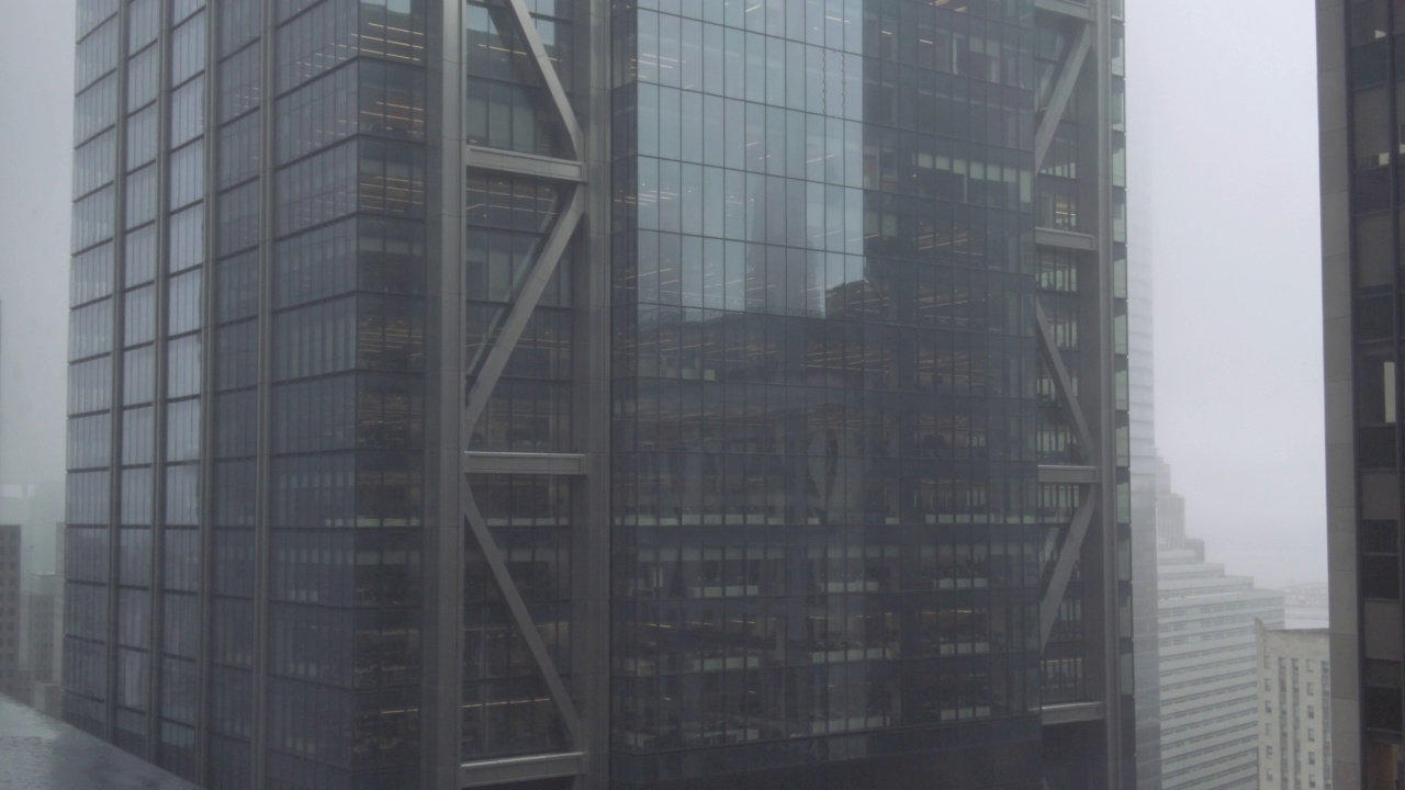 纽约摩天大楼窗户的看法视频素材