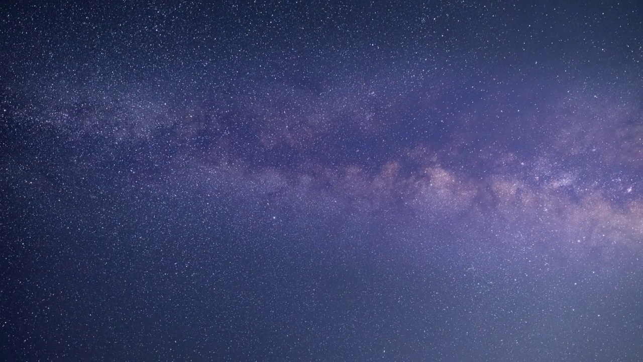 夜晚地平线上的银河视频素材