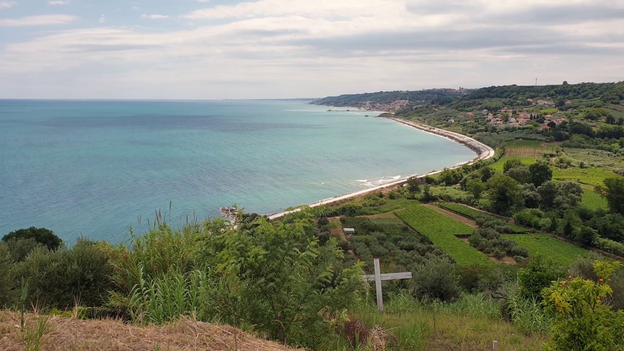 意大利，特拉波奇海岸的全景视频素材