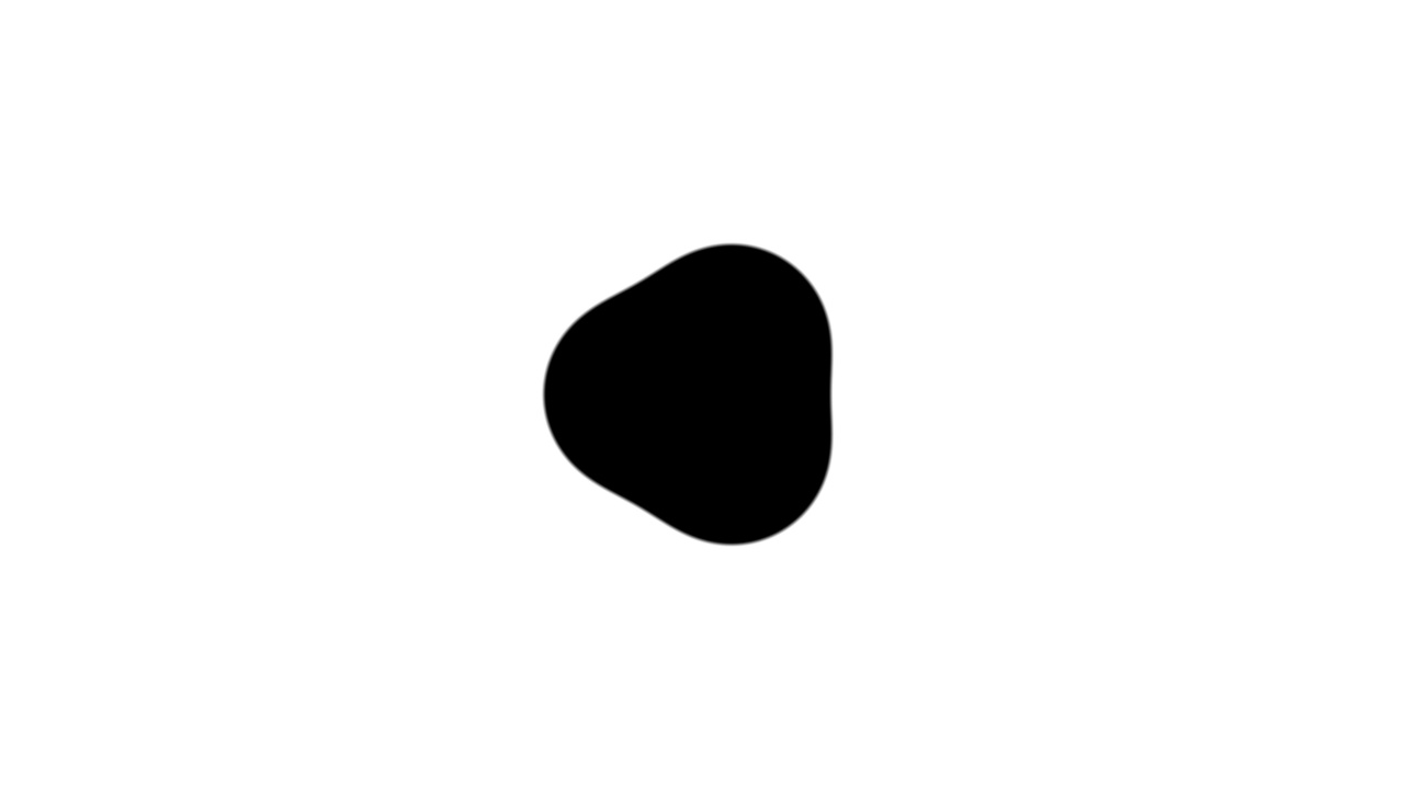 球形球的抽象轮廓在有节奏地移动。动画黑色墨水点形状在白色背景。无缝循环。视频动画背景。视频下载