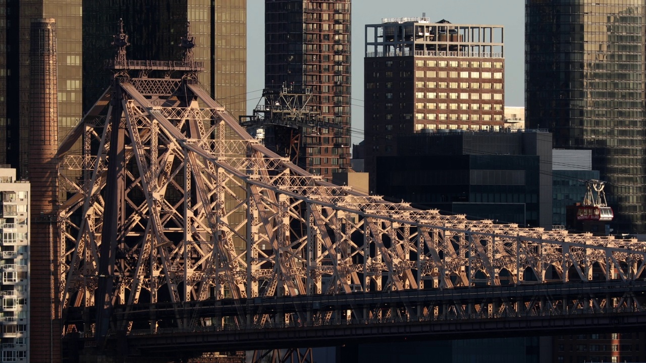皇后大桥和曼哈顿视频素材