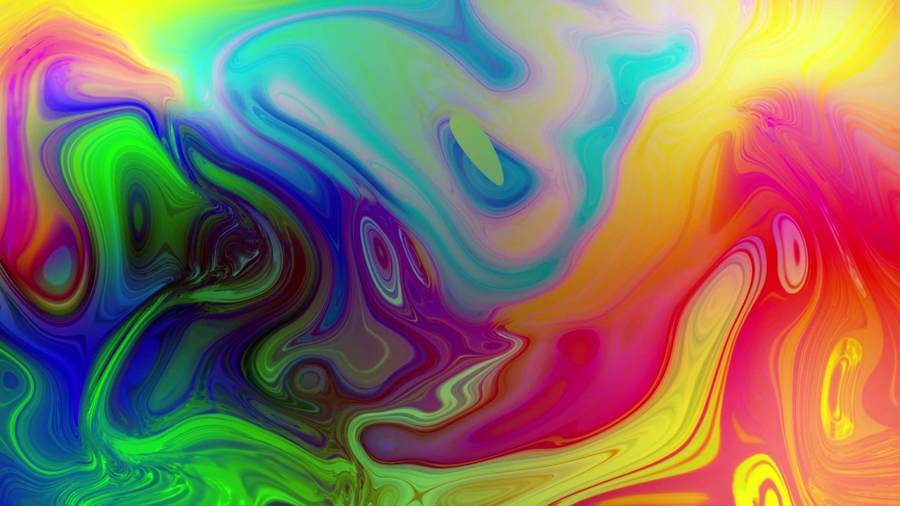 彩色梯度液体运动动画视频素材