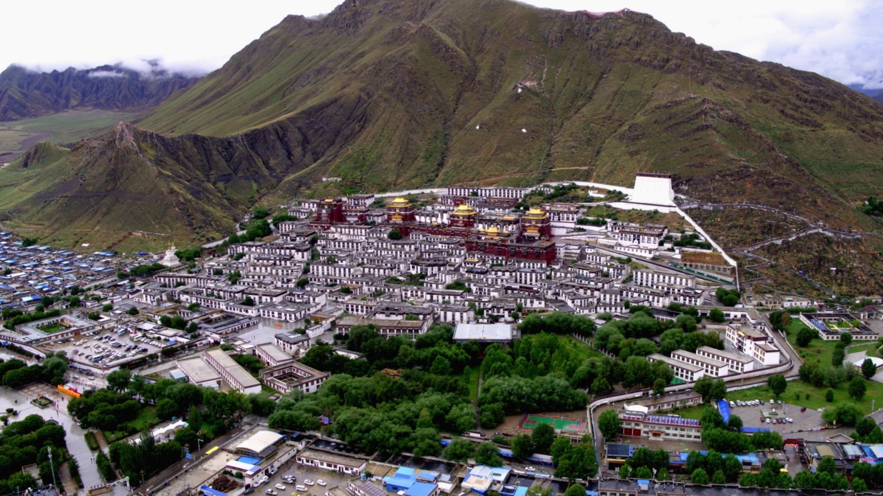 西藏自治区扎什伦布寺视频素材