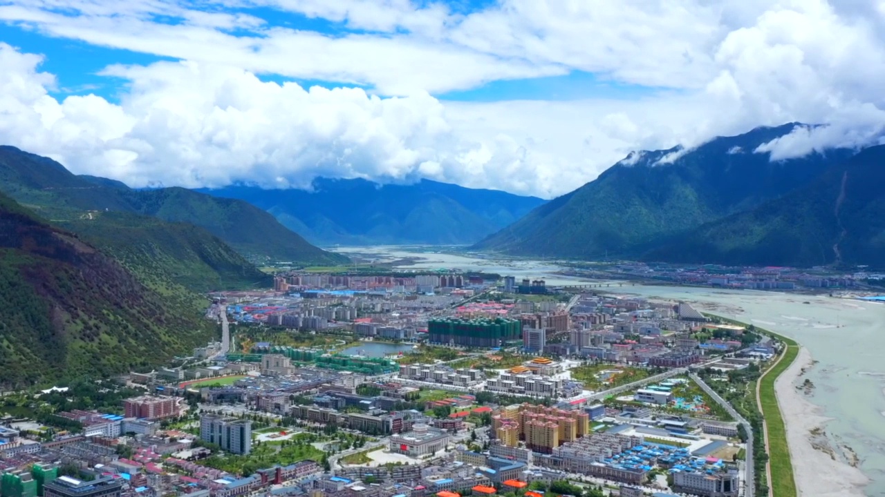 西藏拉萨城市景观视频素材