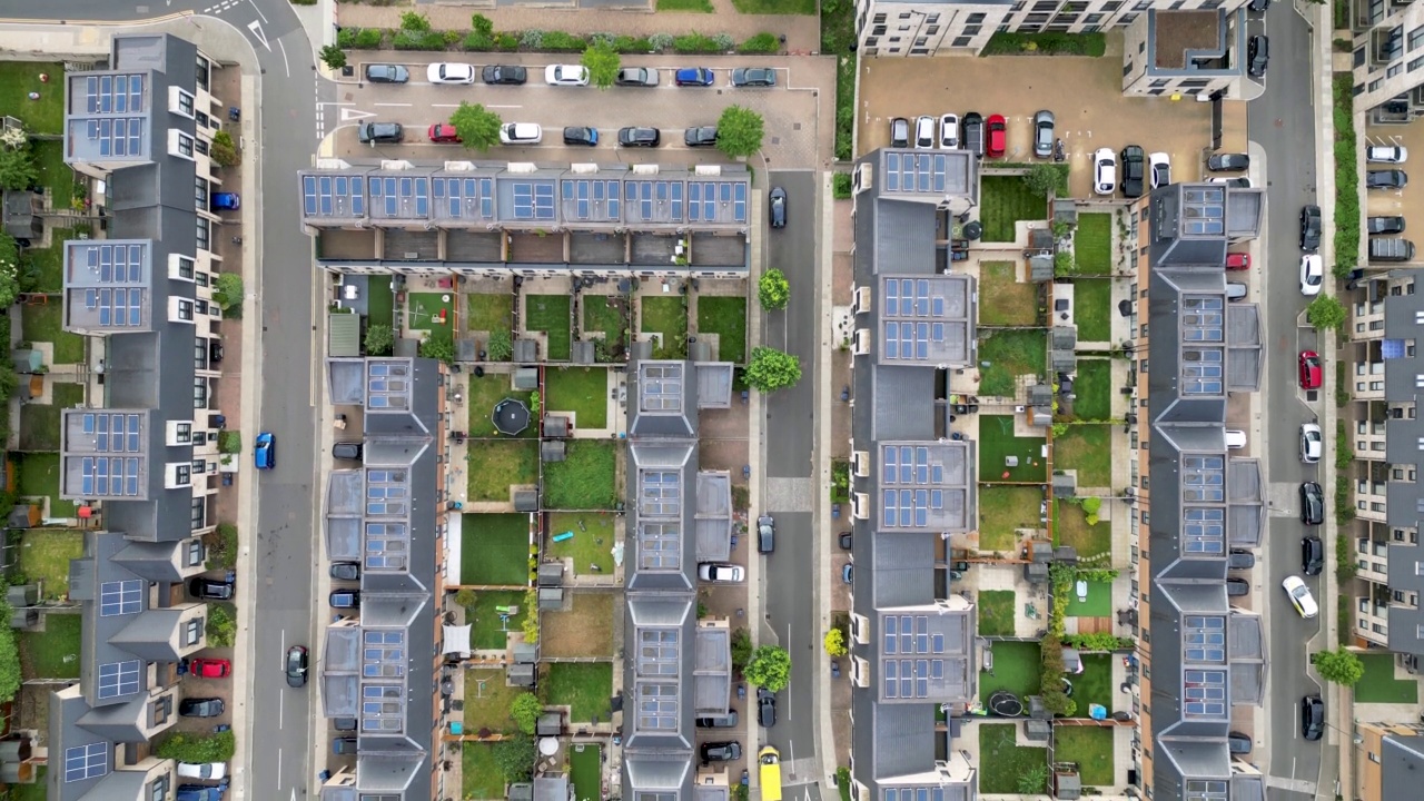太阳能住宅开发视频素材