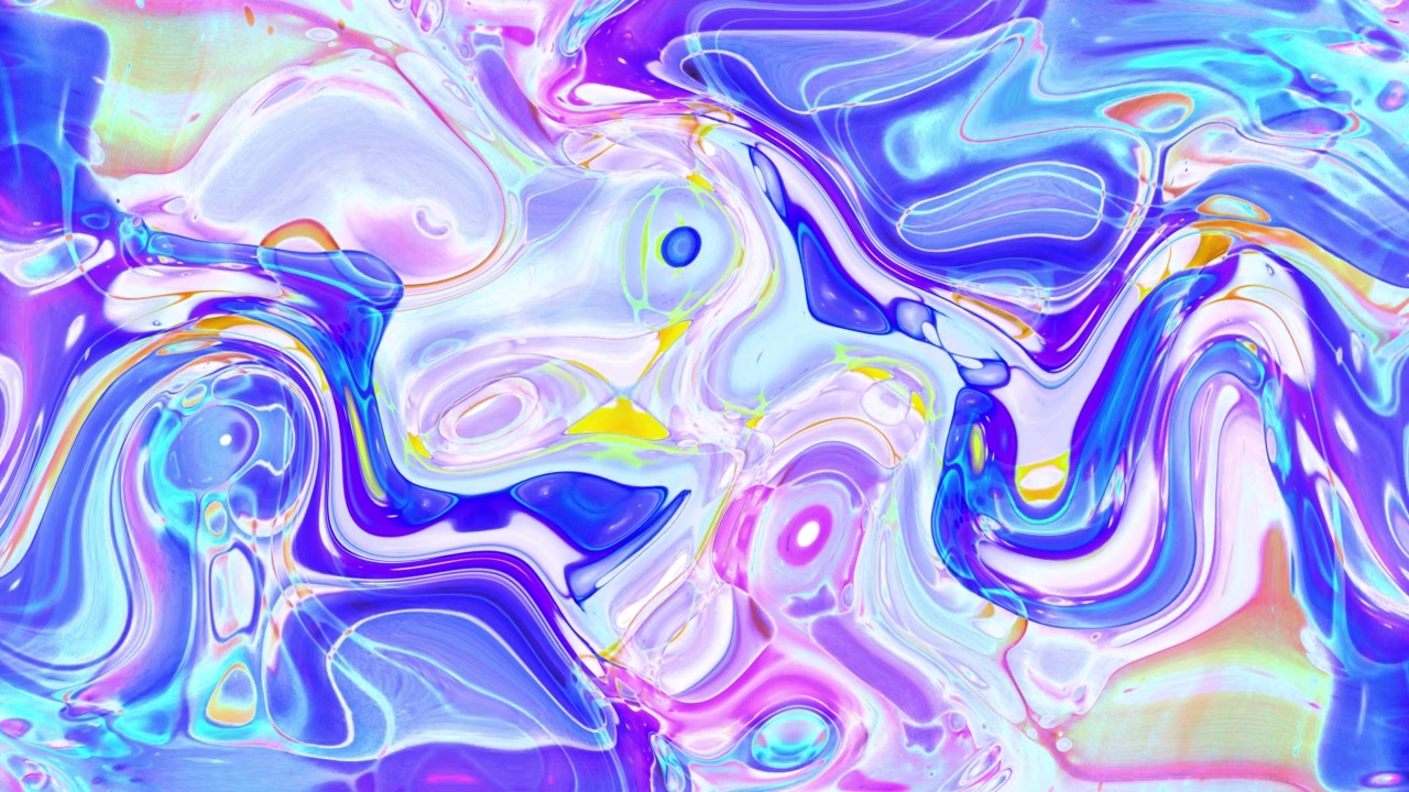 抽象液体绘画纹理背景有机动画视频视频素材