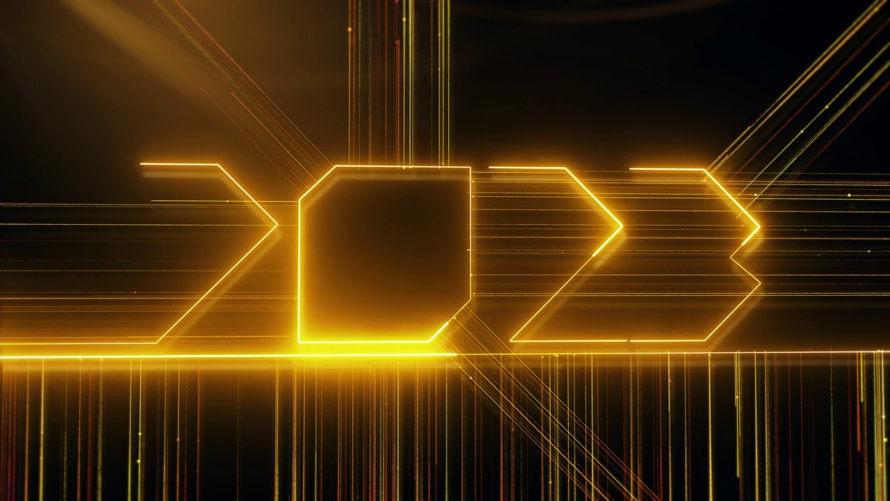 2023年新年，未来数字新年视频素材