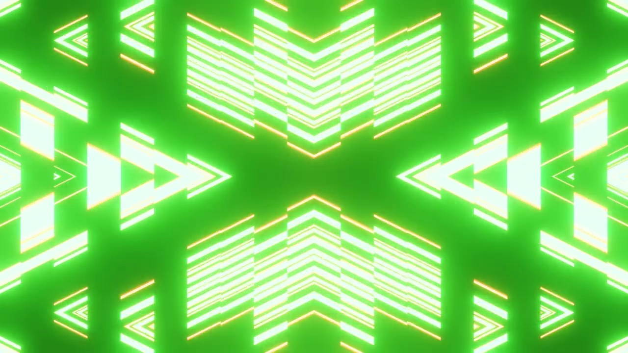 绿色霓虹灯X字母显示背景VJ循环视频素材