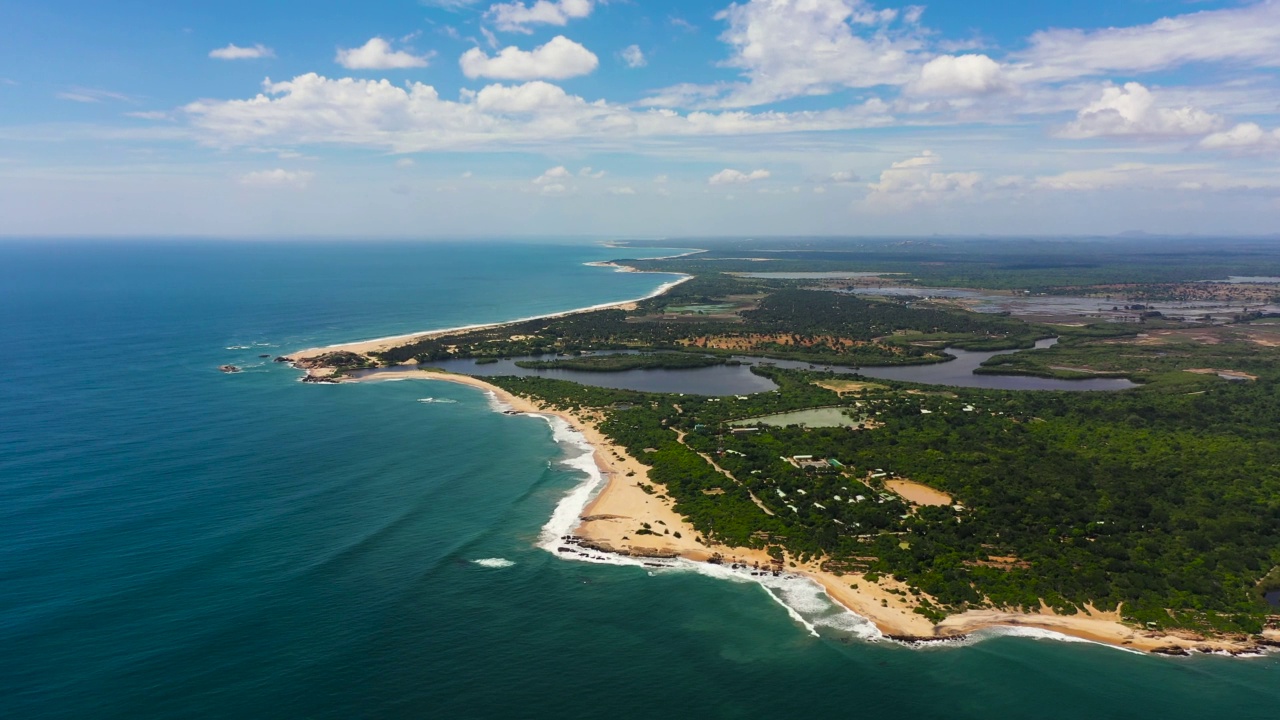 斯里兰卡的海岸。视频下载