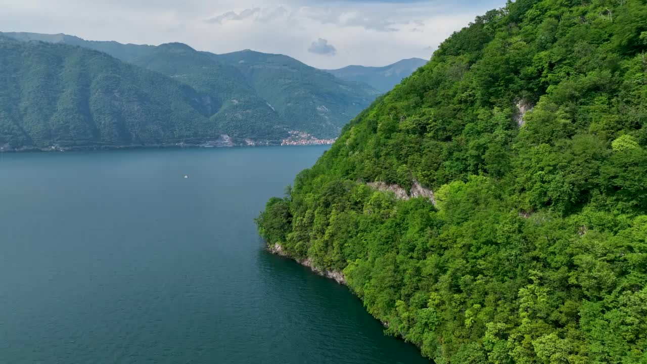 意大利伦巴第的科莫湖视频素材