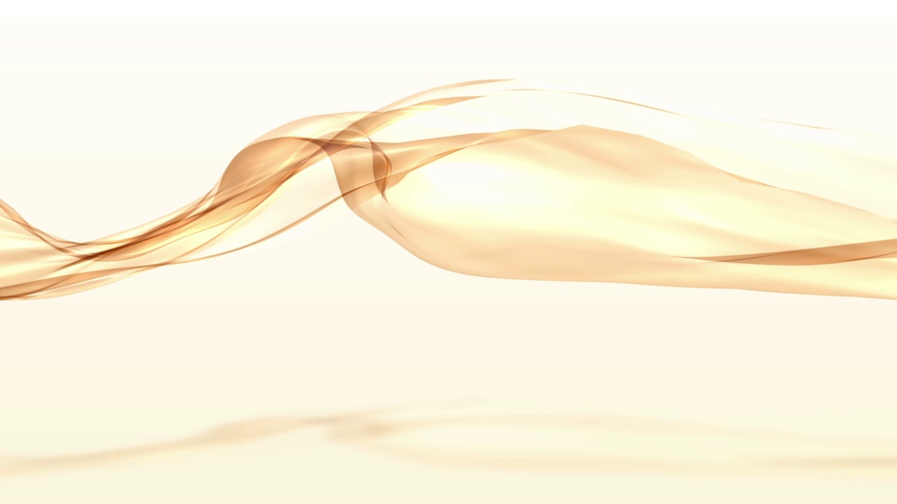 金色悬垂织物在风中飞舞的背景动画视频下载