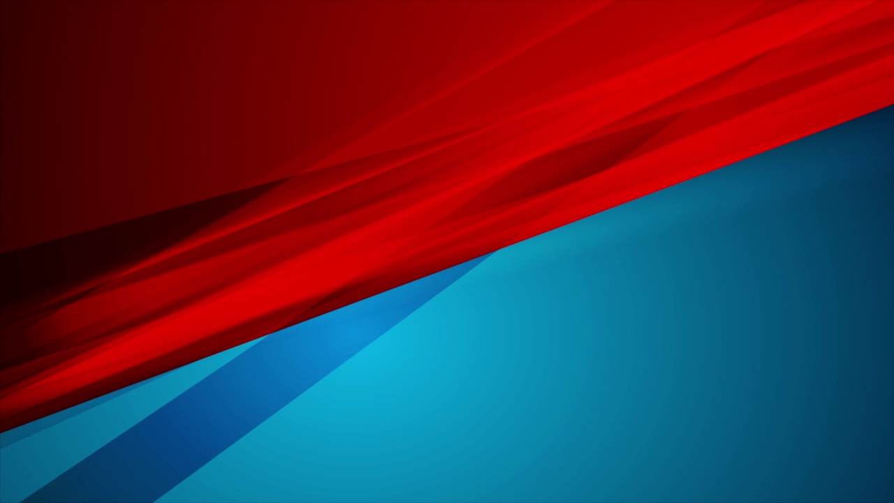 红色和蓝色有光泽的条纹抽象几何公司运动设计视频素材