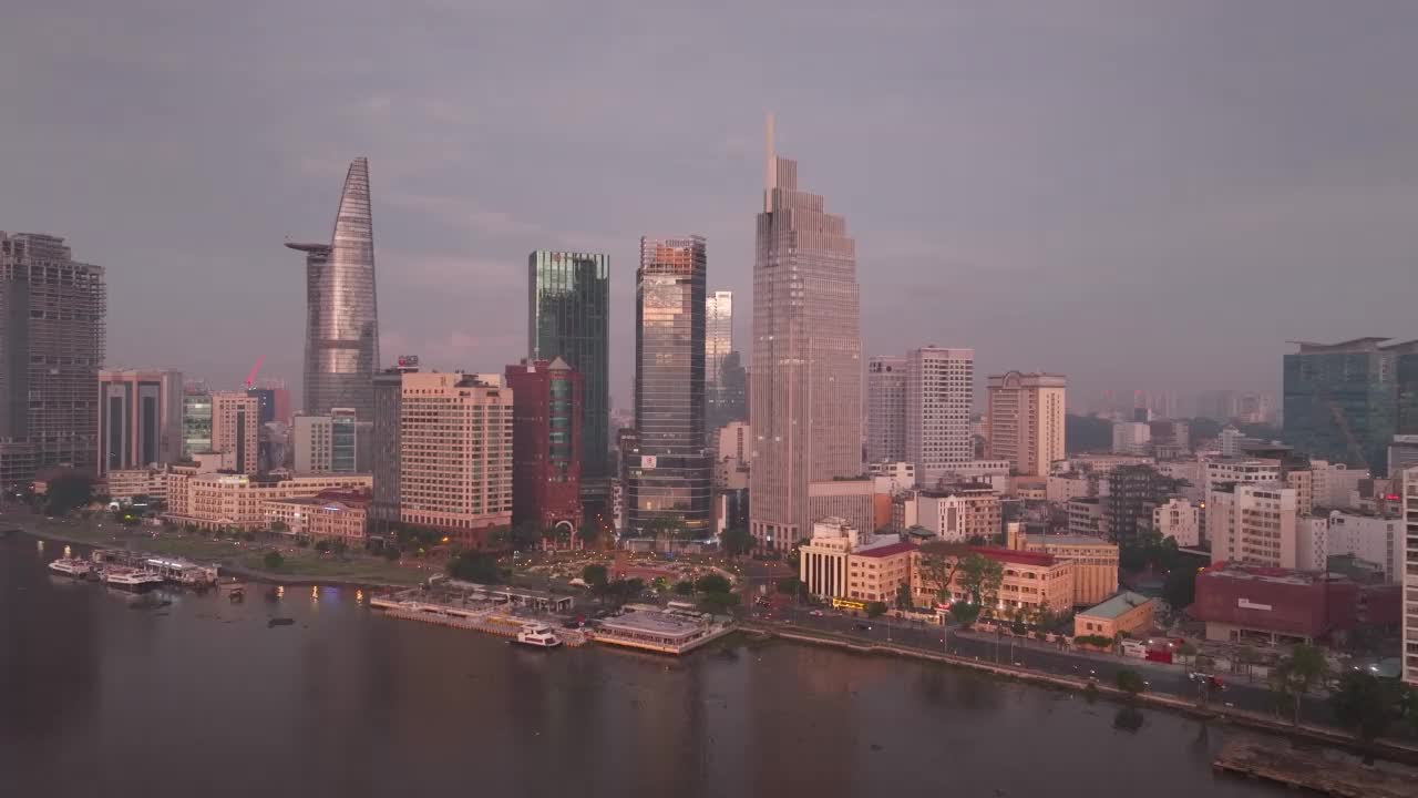 越南-胡志明市全景-鸟瞰-高质量视频下载