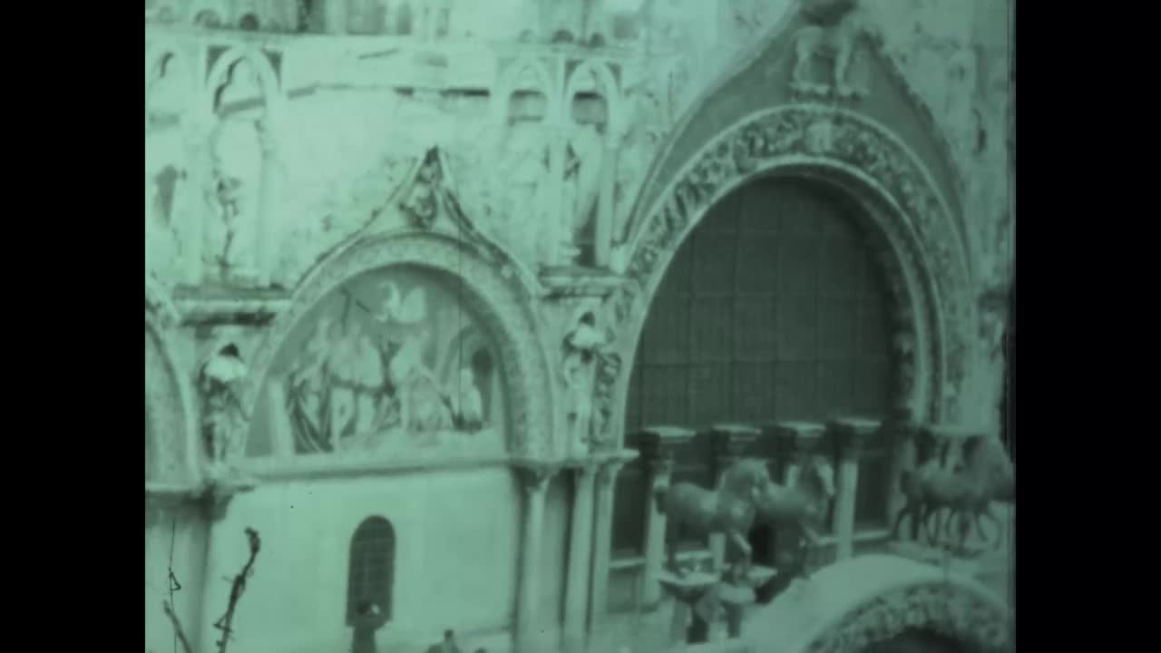 1959年的意大利，50年代的威尼斯视频素材
