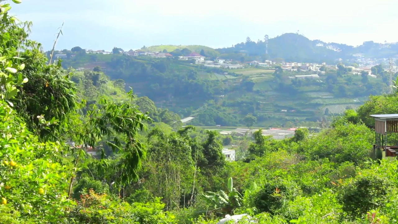 万隆Eurad Lembang山顶的自然风光视频素材